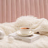 Toneed Soft Fluffy Throw Blanket for Girl Room, Plush Faux Fur Wool Blanket, 60'' x 80'' Furry Sherpa Reversible Fleece Blanket for Sofa, Couch, Bed and Home Decor, Creamy