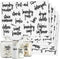 Talented Kitchen 141 Laundry Room Labels for Jars and Containers, Preprinted Black Script Stickers for Linen Closet, Bathroom Organization, Cleaning Supplies (Water Resistant)