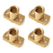 QWORK T8 Nut Trapezoidal Screw, 4Pcs Brass 3D Printer Upgrade Parts for 8MM Lead Screw for Ender 3 CR-10 CR-10s Z Axis