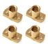 QWORK T8 Nut Trapezoidal Screw, 4Pcs Brass 3D Printer Upgrade Parts for 8MM Lead Screw for Ender 3 CR-10 CR-10s Z Axis