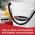 Shurhold 2451 White 5 Gallon Bucket with Black Rope Handle