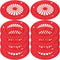 Cabilock 10Pcs Reusable Plastic Paper Plate Holder for Party BBQ and Picnic Round Paper Plate Trays Barbecue Plate Support Plastic Dinnerware