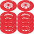 Cabilock 10Pcs Reusable Plastic Paper Plate Holder for Party BBQ and Picnic Round Paper Plate Trays Barbecue Plate Support Plastic Dinnerware