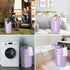Laundry Basket, Roiroiko Waterproof 82L Large Collapsible Fabric Laundry Hamper, Foldable Clothes Storage Washing Bag Washing Bin with Alloy Handles for College Bathroom Travel (purple, Large)