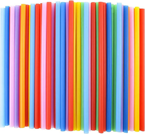 Tomnk 120 Pack Jumbo Smoothie Straws, 10.3 Inch Straws Disposable Milkshake Straws Extra Long