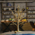 Brightdeco Lighted Gold Glitter Birch Tree 18" H 36 LED Artificial Bonsai Lamp Money Tree for Indoor Use Great Décor for Home Bedroom Halloween Thanksgiving Christmas Easter Wedding Party Warm White