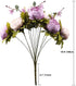 Fule 2 Pack Large Artificial Peony Silk Flower Bouquets Arrangement Wedding Centerpieces (New Purple)
