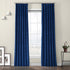 HPD Half Price Drapes VPYC Heritage Plush Velvet Curtain (1 Panel), 50 X 84, Pisces Blue