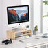 FITUEYES Monitor Stand - 2 Tiers Computer Monitor Riser with 16.7 Inch Shelf, Wood Desktop Stand for Laptop Computer Screen, Desk Organization, Office Supplies, Oak, DT204201WO