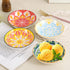 Small Bowls - Ice Cream Dessert Bowl 8.5 oz - Ceramic Bowl Set of 6 - Colorful Shallow Bowl for Side Dish | Snack | Appetizer - Microwave and Dishwasher Safe - 5.5 x 1.3 Inches