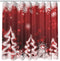 Red Christmas Shower Curtain White Xmas Snowflake Glitter Sparkle Tree Bath Curtain Merry Christmas Eve Home Bathroom Decor Waterproof Fabric Curtains 72x72 inch