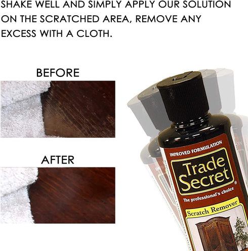 Scratch Remover for Dark Wood Furniture and Floor Cover Nicks and Scratches, Camouflage Minor Defects (8oz / 236 Ml)