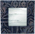 Foreside Home and Garden Dark 4 x 4 inch Carved Wood Picture Frame, Gray