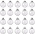 20 Pcs Clear Plastic Fillable Ornament Balls,Removable Top Clear Hanging Ornaments Ball,DIY Plastic Ornaments Round Balls,Perfect for Decoration On Christmas Trees,Wedding,Party(60mm)