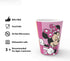 Zak Designs Kids Dinnerware Set Disney Minnie Mouse, Includes Plate, Bowl, and Tumbler, Non-BPA Made of Durable Melamine Material and Perfect for Kids (3-Piece Set)