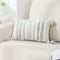 decorUhome Boho Lumbar Decorative Throw Pillow Cover for Bed Bedroom Neutral Accent Cushion Cover Tufted Woven Pillow Case, 12x20, Grey and White