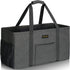 GhvyenntteS Extra Large Utility Tote Bag with Metal Wire Frame & Reinforced Bottom Board, Standing, Waterproof, Collapsible