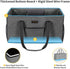 GhvyenntteS Extra Large Utility Tote Bag with Metal Wire Frame & Reinforced Bottom Board, Standing, Waterproof, Collapsible