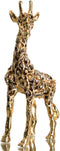 Waltz&F Big Gold Giraffe Trinket Box Hinged Hand-Painted Figurine Collectible Ring Holder Living Ornaments Shooting Props