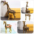 Waltz&F Big Gold Giraffe Trinket Box Hinged Hand-Painted Figurine Collectible Ring Holder Living Ornaments Shooting Props