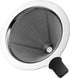 Small Size Pour Over Coffee filter Paperless Pour Over Coffee Dripper Manual Reusable Stainless Steel Coffee Filter, Single Drip Brew, Double Mesh Liner (1~2 Small Cups)