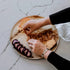 Naturally Chic Palm Leaf Trays 13 Inch Round - Bamboo Like, Eco Friendly, Disposable, Compostable and Biodegradable Serving Platters for Charcuterie Boards, Catering and Parties
