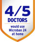 Microban Disinfectant Spray, 24 Hour Sanitizing and Antibacterial Spray, Sanitizing Spray, Citrus Scent, 2 Count (15 fl oz Each) (Packaging May Vary)
