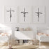 Faith Love Hope Cross Wall Sign Christmas Metal Decorative Hope Wall Cross Large Metal Spiritual Decorations for Christmas Home Religious Hanging Cross Wall Decor, Nice for Home and Gifts (8 x 15 Inch)