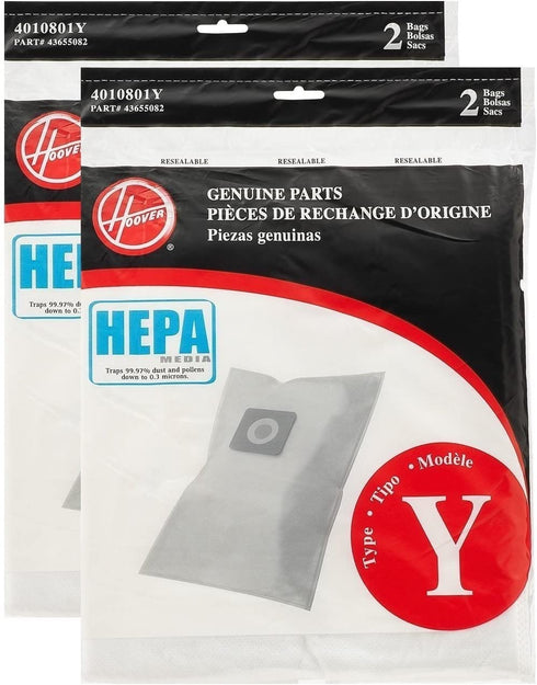 Hoover Type Y HEPA Bag (4-Pack), AH10040