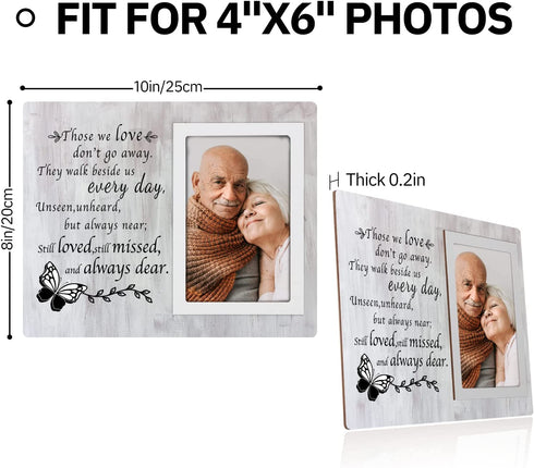 Memorial Picture Frame - Memorial Gifts for Loss of Mother - Sympathy Gifts for Loss of Loved One - Fits 6x4 In Photo