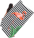 NovForth Oversized Beach Towel 41x73inch Extra Large Microfiber Striped Sand Free Pool and Swim Towels Quick Dry for Adults and Kids Super Absorbent (Flamingo, 41"x73")