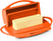 Butterie Flip-Top Butter Dish with Matching Spreader (Orange)