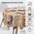 Cute Roosters Tablecloth Round Washable French Country Table Cover for Kitchen Dining Picnic Party Indoor Outdoor Table Mats 60 inch