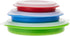 Progressive International CB-20 Storage Bowls with Lids, Set of 3, teal, green and red