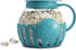 Ecolution Patented Microwave Micro-Pop Popcorn Popper, Borosilicate Glass, 3-in-1 Lid, Dishwasher Safe, BPA Free, 3 Quart Family Size, Teal