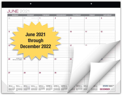 Global Printed Products Professional Desk Calendar 2022: Large Monthly Pages - 22"x17" - Runs Through December 2022 (Pack of 1)