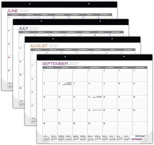Global Printed Products Professional Desk Calendar 2022: Large Monthly Pages - 22"x17" - Runs Through December 2022 (Pack of 1)