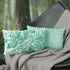 KINGROSE 3D Handmade Flower Decorative Throw Pillow Cover Soft Artistic Cushion Cover Solid Pillow Case Sham for Sofa Couch Chair Home Decor 12 x 20 Inches Solid Suede Mint Green