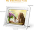 Mixoo 4x6 Picture Frame - Multi-purpose Acrylic Glass Photo Frame with Customized Pattern and 6 Display Versions for Desktop/Wall Mount/Hanging Display Horizontally or Vertically