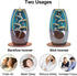 SOYO Backflow Incense Burner Ceramic Waterfall Incense Holder with 120 Backflow Incense Cones + 30 Incense Sticks + 1 Tweezer, Aromatherapy Ornamental for Home Office Yoga, Blue