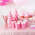 FEPITO 200Pcs Red and Pink Paper Straws Valentines Paper Straws Hearts Paper Straw Stripe Drinking Straws for Valentine's Day, Birthday Party, Wedding, Christmas Party Supplies