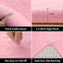 Lnoice Shaggy Rugs Fluffy Rug for Bedroom, Plush Rug Polyester Shag Area Rug, Shaggy Carpet Play Mat for Dorm Room Rug College Nursery Rugs Living Room Girls Kids Room Decor (3X5 Feet, Pink)