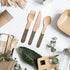 Breezy Green Disposable Wooden Cutlery- 150 Set, Eco-Friendly and Biodegradable Utensils, Dinner Flatware, Weddings, Party, 50 Spoons, Knives, Forks