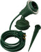 Woods 430 Outdoor Floodlight Fixture With Stake (6-Foot cord, 120V, Green)