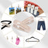 Velvet Hangers Clips Flocked Finger Clips Velvet Clothes Clips Strong Pants Hangers Clips for Slim-line Clothes Velvet Hangers (Beige,48 Pieces)