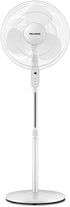 PELONIS 2021 16'' Pedestal Remote Control Oscillating Stand Up Fan 7-Hour Timer, 3-Speed and Adjustable Height, PFS40A4BWW, Supreme 16"-White