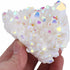mookaitedecor Titanium Coated Natural Rock Crystal Cluster Geode Stone Specimen, Angel Aura Quartz, 0.22lb-0.44lb