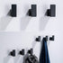 RANDOM Black Towel Hooks,Bathroom Hardware Accessories Hook SUS 304 Stainless Steel Matte Black Robe Hook for Bathroom Kitchen ,Contemporary Style Wall Mounted 2 Pack.