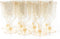 MATANA 50 Gold Glitter Plastic Wine Glasses for Weddings & Parties, 6oz - Sturdy & Reusable