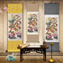 Zzooi Chinese Lucky Painting Dragon and Phoenix Wall Art Hanging Silk Art Prints,Asian Spiritual Animals Painting